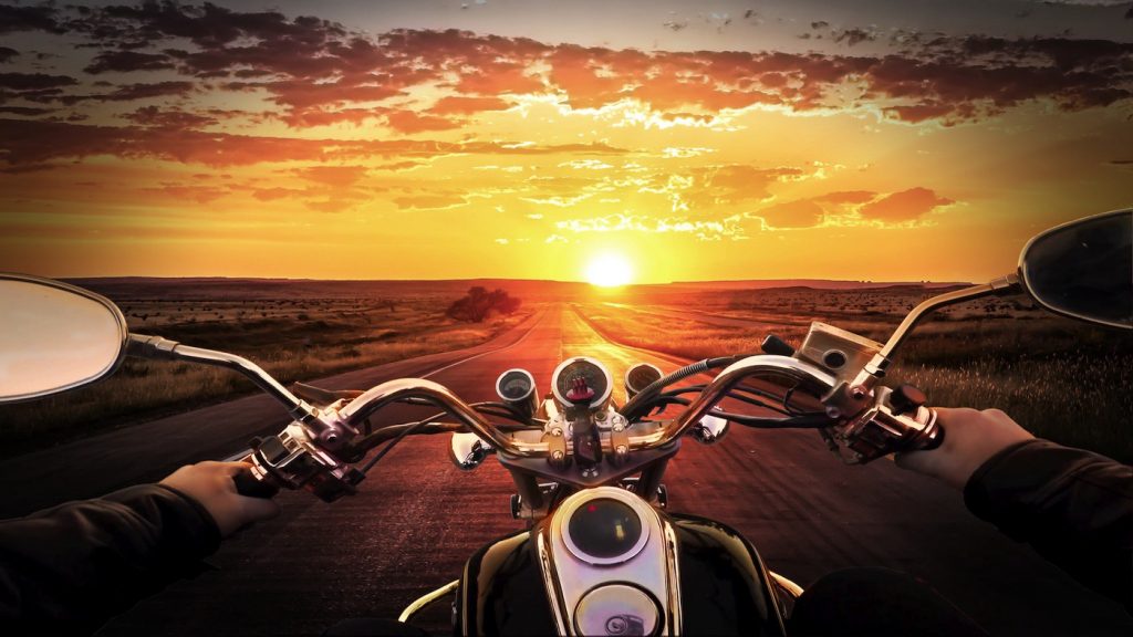 motorcycle-sunset